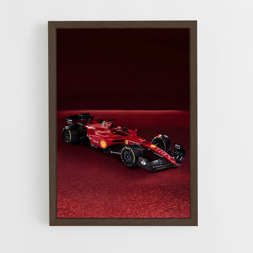 Poster Ferrari F1-75 Red Racer – affiche Voitures de Formule 1 (vue 5)